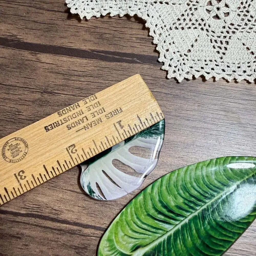 9pc Plant Leaf Shaped Fridge Magnets Decorative Refrigerator Magnets